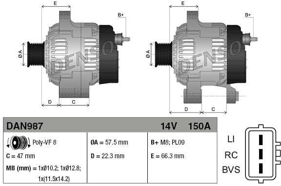Alternator DAN987 - image 3