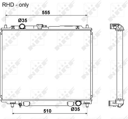 Radiator, engine cooling 53666 - image 2