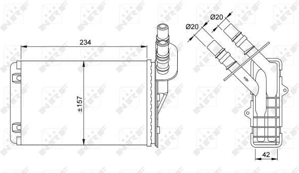 Heat Exchanger, interior heating 53382