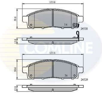 Brake pads front CBP31584