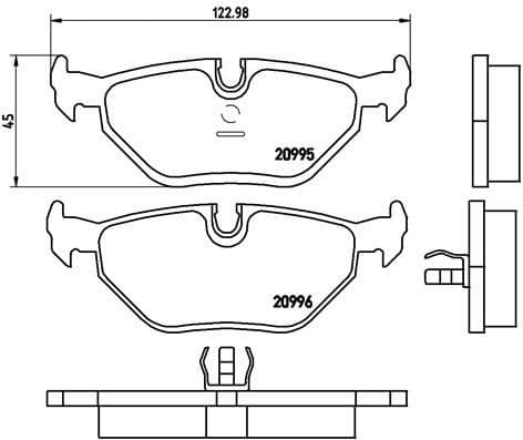 Brake Pad Set, disc brake PRIME LINE P06011