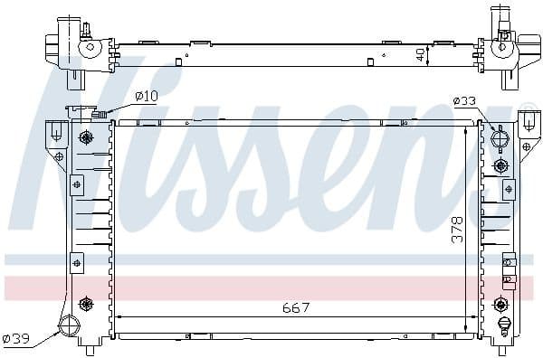 Radiator, engine cooling ** FIRST FIT ** 60999A