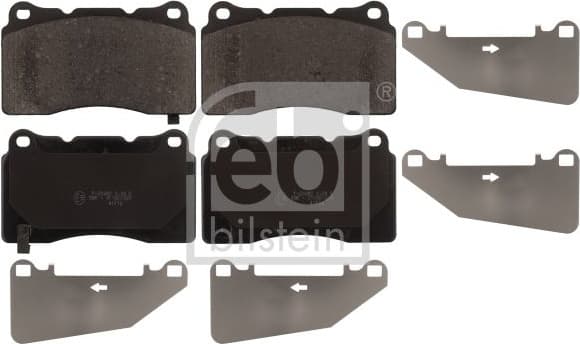 Brake Pad Set, disc brake 116151