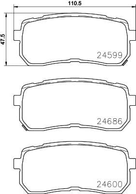 Brake Pad Set, disc brake PRIME LINE P30080