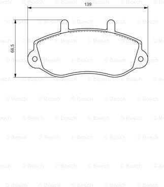 Brake Pad Set, disc brake 0986494288 - image 7