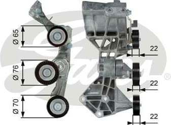 Belt Tensioner, V-ribbed belt DriveAlign™ T39064