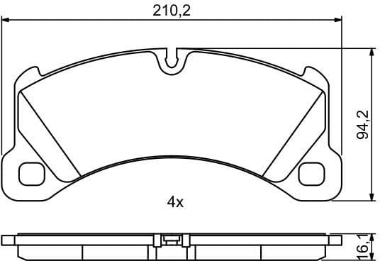Brake Pad Set, disc brake 0986494757 - image 7