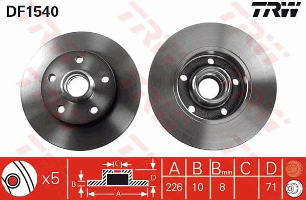 Brake Disc DF1540