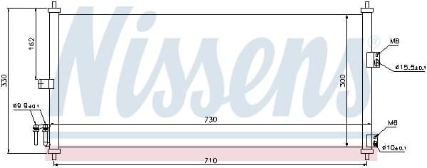 Condenser, air conditioning ** FIRST FIT ** 94616