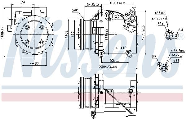 Compressor, air conditioning ** FIRST FIT ** 89227