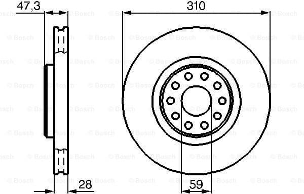 Brake Disc 0986478669 - image 2