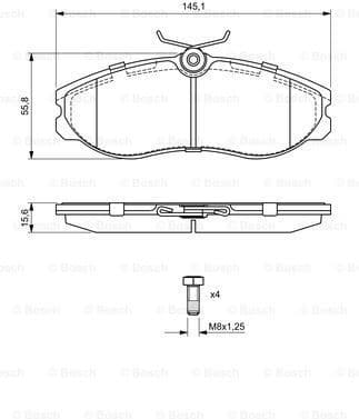 Brake Pad Set, disc brake 0986424204 - image 7