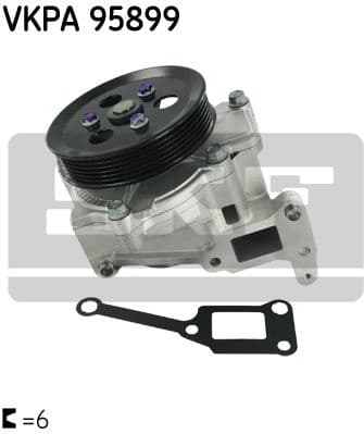 Water Pump, engine cooling VKPA 95899