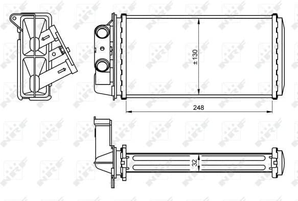 Heat Exchanger, interior heating 54268
