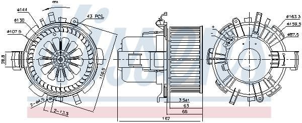 Interior Blower 87180