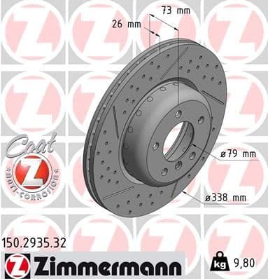 Brake Disc FORMULA F 150.2935.32