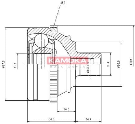CV joint outer 6740