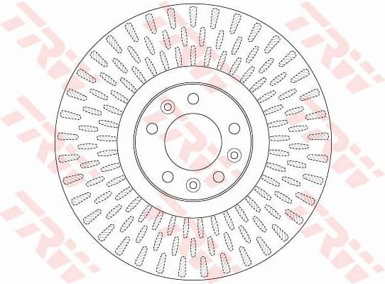 Brake Disc TRW SINGLE DF6427S