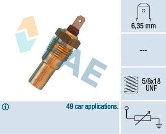 Sensor, coolant temperature 31690