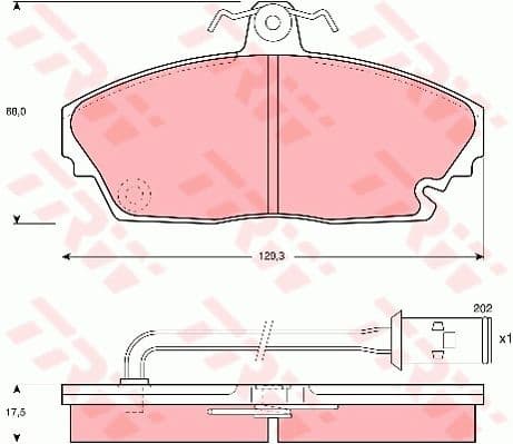 Brake Pad Set, disc brake GDB479