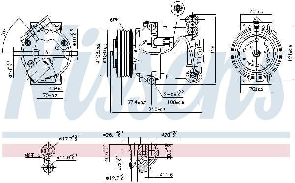 Compressor, air conditioning ** FIRST FIT ** 89096