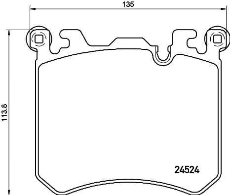 Brake Pad Set, disc brake PRIME LINE P06077