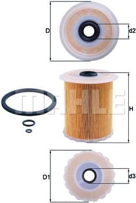 Filter diesel fuel KX75D