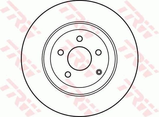 Brake Disc TRW SINGLE DF4148S - image 2