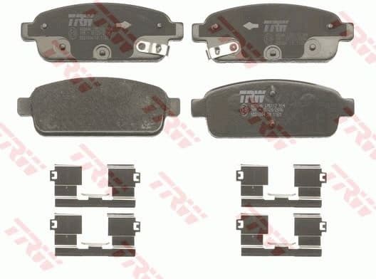 Brake pads rear, Top Quality GDB1844 - image 2