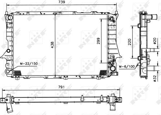 Radiator, engine cooling 51319
