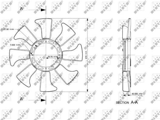 Fan Wheel, engine cooling 49867
