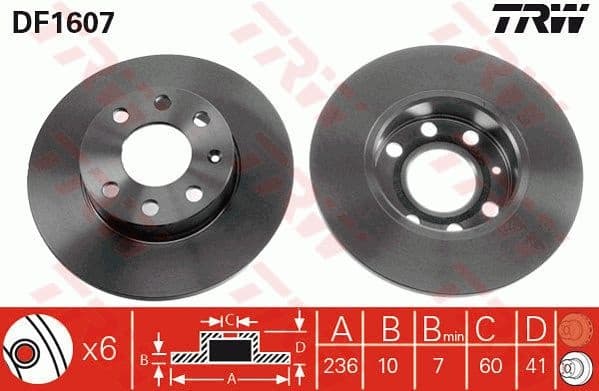 Brake Disc DF1607