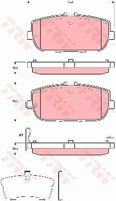 Brake Pad Set, disc brake GDB3402