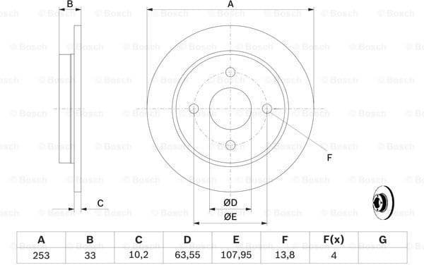 Brake Disc 0986478344 - image 5