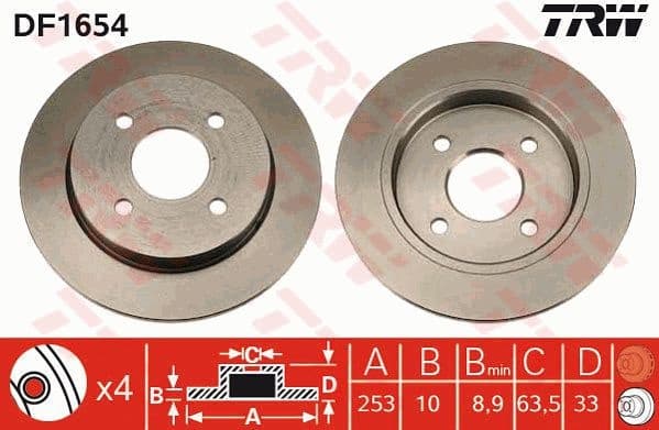 Brake Disc DF1654