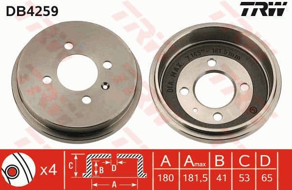 Brake Drum DB4259