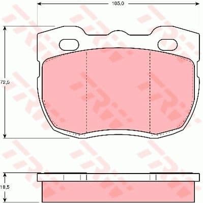 Brake Pad Set, disc brake COTEC GDB394