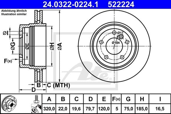 Brake Disc PowerDisc 24.0322-0224.1