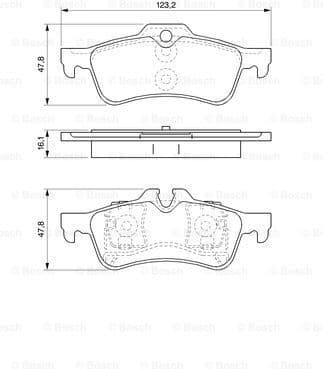 Brake Pad Set, disc brake 0986494063 - image 7