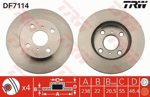 Brake Disc DF7114