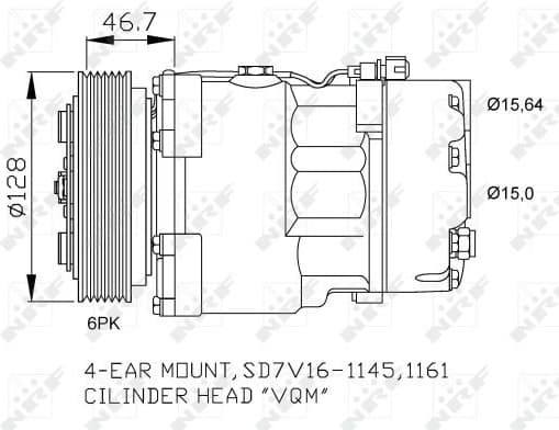 Compressor, air conditioning EASY FIT 32489