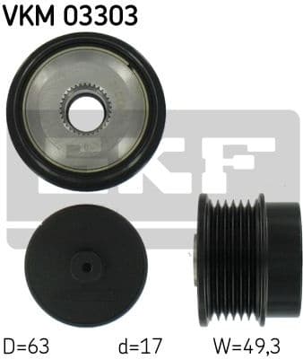 Alternator Freewheel Clutch VKM 03303