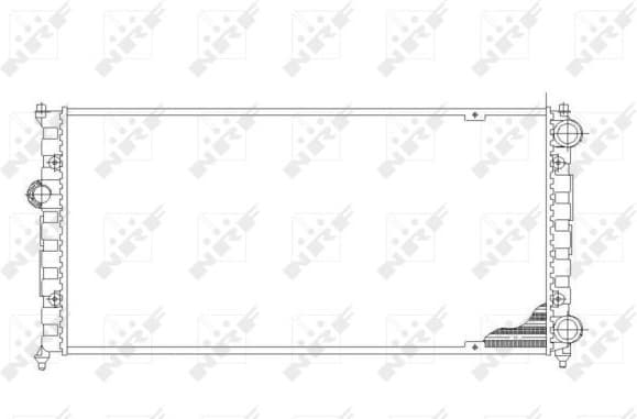 Radiator, engine cooling 54687