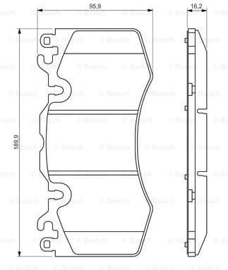 Brake Pad Set, disc brake 0986494440