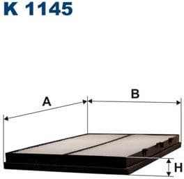 Filter, cabin air K1145