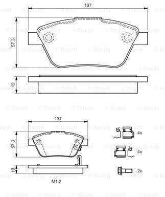 Brake Pad Set, disc brake 0986494157 - image 7