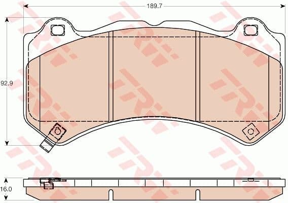 Brake Pad Set, disc brake GDB4450