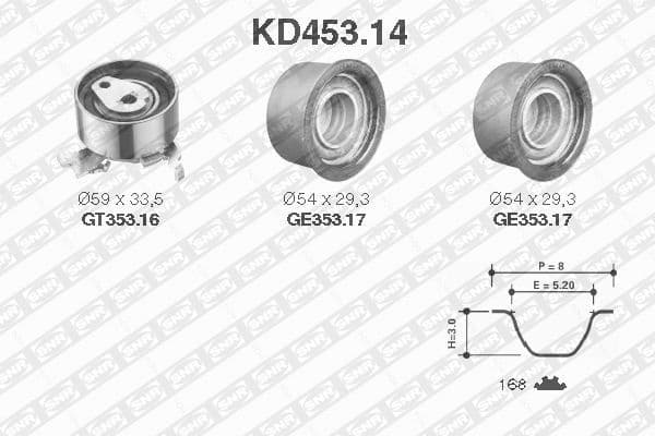 Timing Belt Kit KD453.14