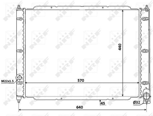 Radiator, engine cooling 53944 - image 2