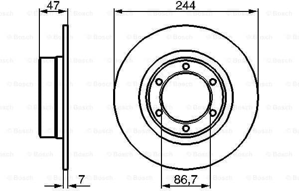 Brake Disc 0986478050 - image 2